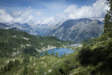 Fototapeta na wymiar lago alpino