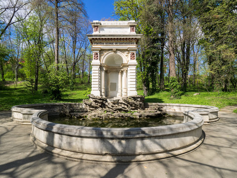 The Cantacuzino fountain in Carol Park, Bucharest, was built in 1870 at the expense of former Bucharest's mayor, George Grigore Cantacuzino.