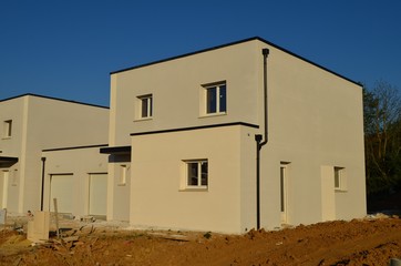 Maison en construction. (France)