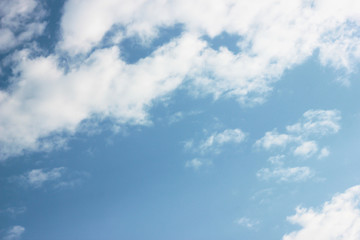 Bright blue skies and bright sun.