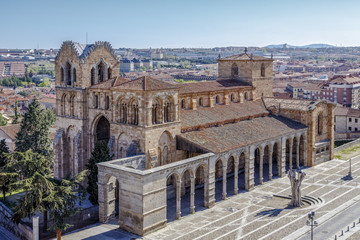The San Vicente Basilica in Avila, Spain