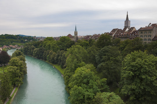 Switzerland, Bern, Aar river