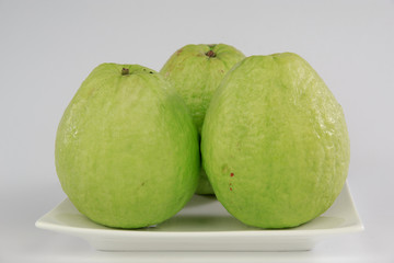  guava isolated on white background