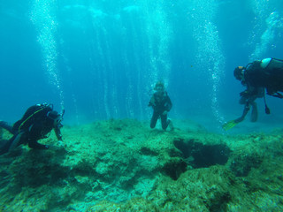 diving in Ciprus 2014, bubbles, cyprus, depth, diving, entertainment, extreme, mediterra, cave,...