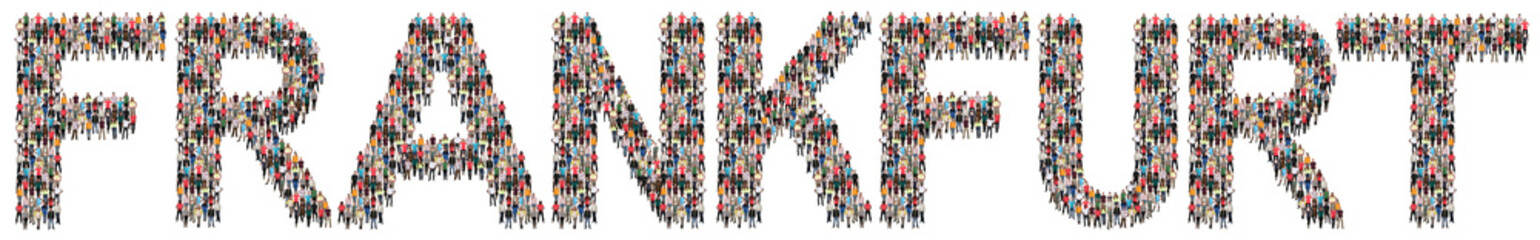 Frankfurt Leute Menschen People Gruppe Menschengruppe