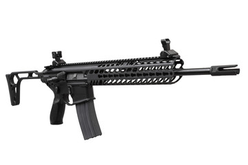 Gun rifle isolated on white