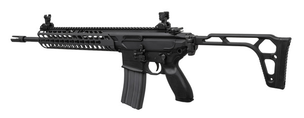 Gun rifle isolated on white