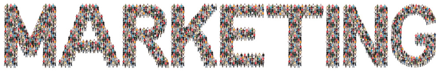 Marketing Werbung Business Strategie Leute Menschen People Gruppe Menschengruppe