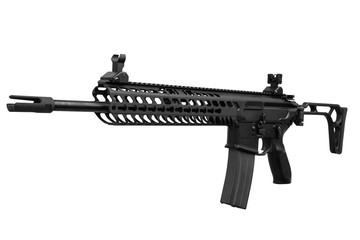 Gun rifle isolated on white