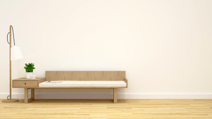 coffee shop or living room - 3D rendering