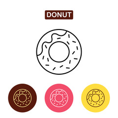 Obraz premium Donut icon.