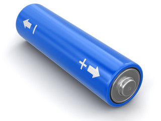 Battery. Image with clipping path 