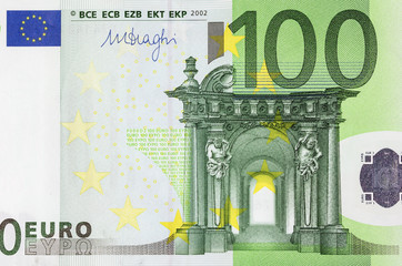 One hundred euro close-up