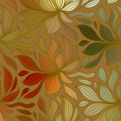 Vector wave background of doodle hand drawn lines