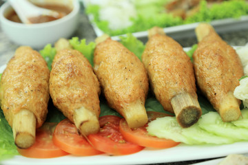 Fried Shrimp with Sugar Cane, Vietnamese food recipe.