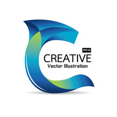 C logo,creative logo design,Vector Logo Template