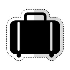 suitcase travel isolated icon vector illustration design