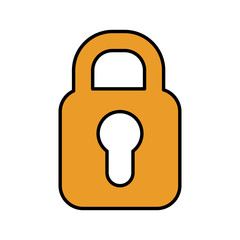 safe padlock isolated icon vector illustration design