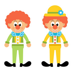 cartoon clown set
