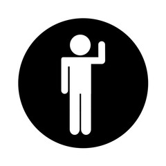 human figure silhouette icon vector illustration design