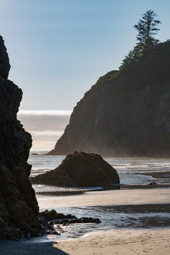 Ruby Beach in the Olympic National Park Northwest coast, Washington State