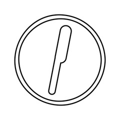 knife cutlery isolated icon vector illustration design