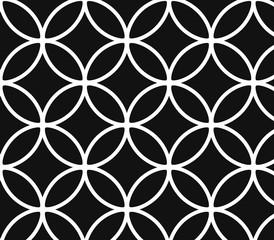 Abstract geometric black and white hipster fashion pattern 