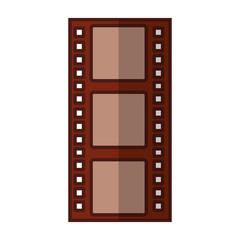 Obraz premium tape film record isolated icon vector illustration design