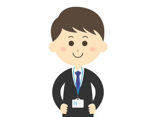 サラリーマンの男性