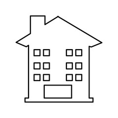 house exterior isolated icon vector illustration design