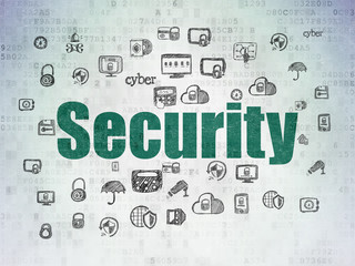 Safety concept: Security on Digital Data Paper background