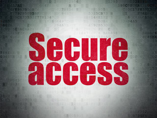 Security concept: Secure Access on Digital Data Paper background