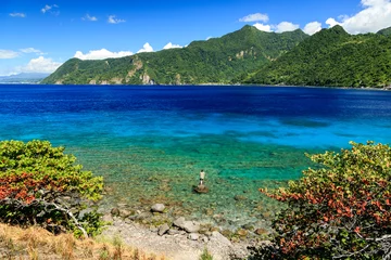 Fototapete Soufriere Bay, Soufriere, Dominica © korkeakoski