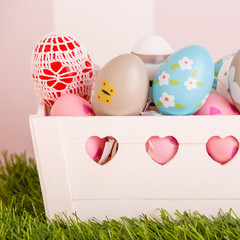 colorful easter eggs