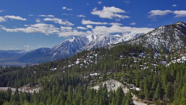 Panoramic time-lapse of Sierra-Nevada