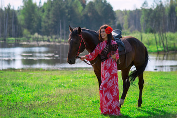  Gipsy with a horse