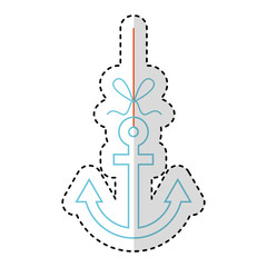 anchor maritime isolated icon vector illustration design