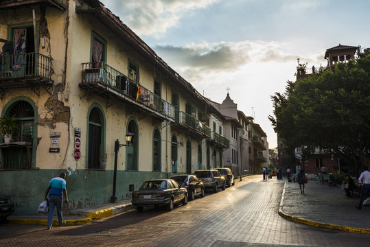 Street scene, Casco Viejo, Panama City, Panama