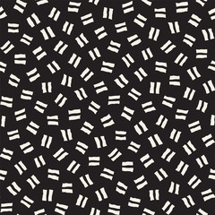 Vector Seamless Pattern. Abstract Background With Scattered Geometric Shapes.