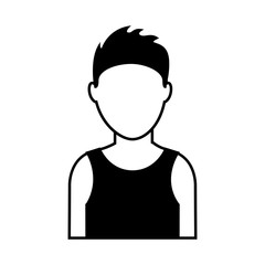 man avatar character icon vector illustration design