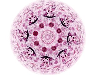 Geometry of Space series. Visually attractive backdrop made of conceptual grids curves and fractal elements suitable as element