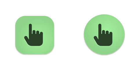 Obraz premium Vector Green Web Buttons