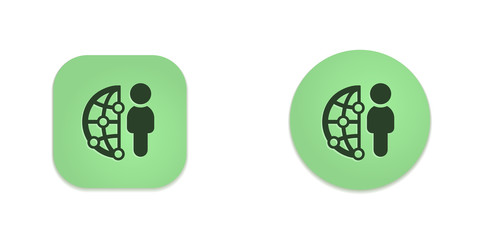 Fototapeta premium Vector Green Web Buttons