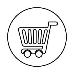 shopping cart isolated icon vector illustration design