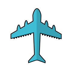 airplane flying isolated icon vector illustration design