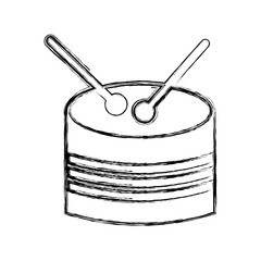 drump toy instrument icon vector illustration design