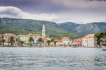 Jelsa city on Hvar, Croatia