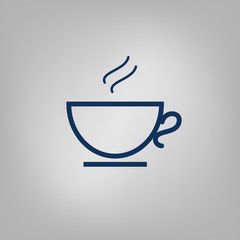 Hot tea or coffee cup icon