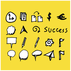 Vector Doodle Icons. Universal Set.