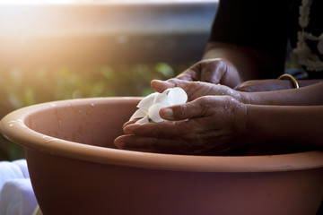 Watering the elderly